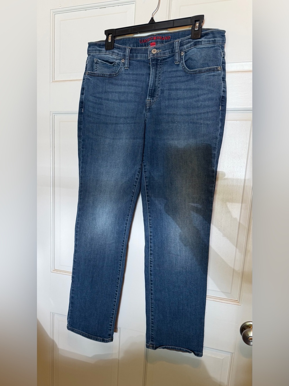 Lucky Brand Sweet Mid Rise Straight Jeans Size 14/32 Regular Blue Medium Wash